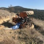Manisa'da devrilen traktörün sürücüsü hayatını kaybetti
