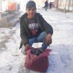 Eksi 20 derecede yürek ısıtacak fedakarlık