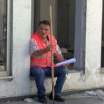 Yağmalanan Uzel fabrikasında sopalı nöbet