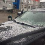 Erzurum'da Eylül ayında şaşırtan görüntü