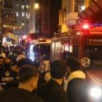 Taksim'de bir otelde çıkan yangın paniğe neden oldu