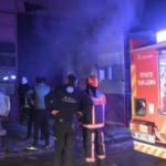 Mobilyacılar çarşısında korkutan yangın