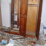 Antalya'da yıldırım düşen ev delik deşik oldu