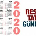 2020 Resmi tatil günleri: 1 Ocak Yılbaşı tatili, Ramazan ve Kurban bayramı ne zaman?