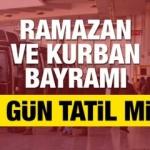 2020 yılında 9 gün bayram tatili olacak mı? Ramazan Bayramı ve Kurban Bayramı kaç gün tatil?