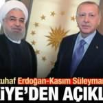 İran'dan tuhaf Erdoğan-Kasım Süleymani iddiası! Türkiye'den açıklama