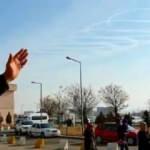 Iğdır semalarında ilginç görüntü