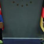 Başkan Erdoğan-Merkel basın toplantısına damga vuran an!