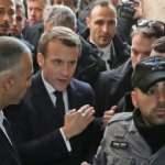 Macron, işgal altındaki Kudüs'te İsrail polisiyle tartıştı
