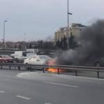 E-5'te trafiği kilitleyen yangın!
