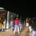 Kayseri'de yolcu otobüsü devrildi: 10 yaralı