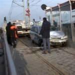 Durakta olan tramvay faciayı önledi