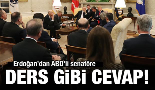 Cumhurbaşkanı Erdoğan'dan ABD'li senatöre ders gibi cevap