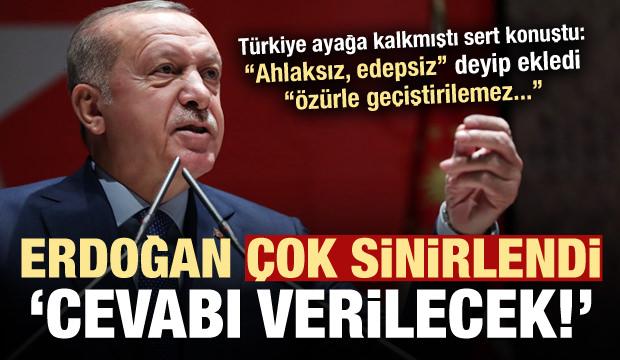 Erdoğan çok sert konuştu: Ahlaksız edepsiz! Cevabı verilecek
