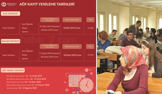 2019 - 2020 AÖF sınav tarihleri (Sınav Takvimi) yayımlandı ...