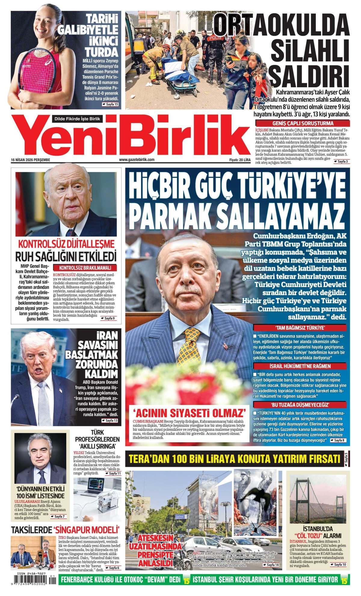 Yeni Birlik Gazetesi