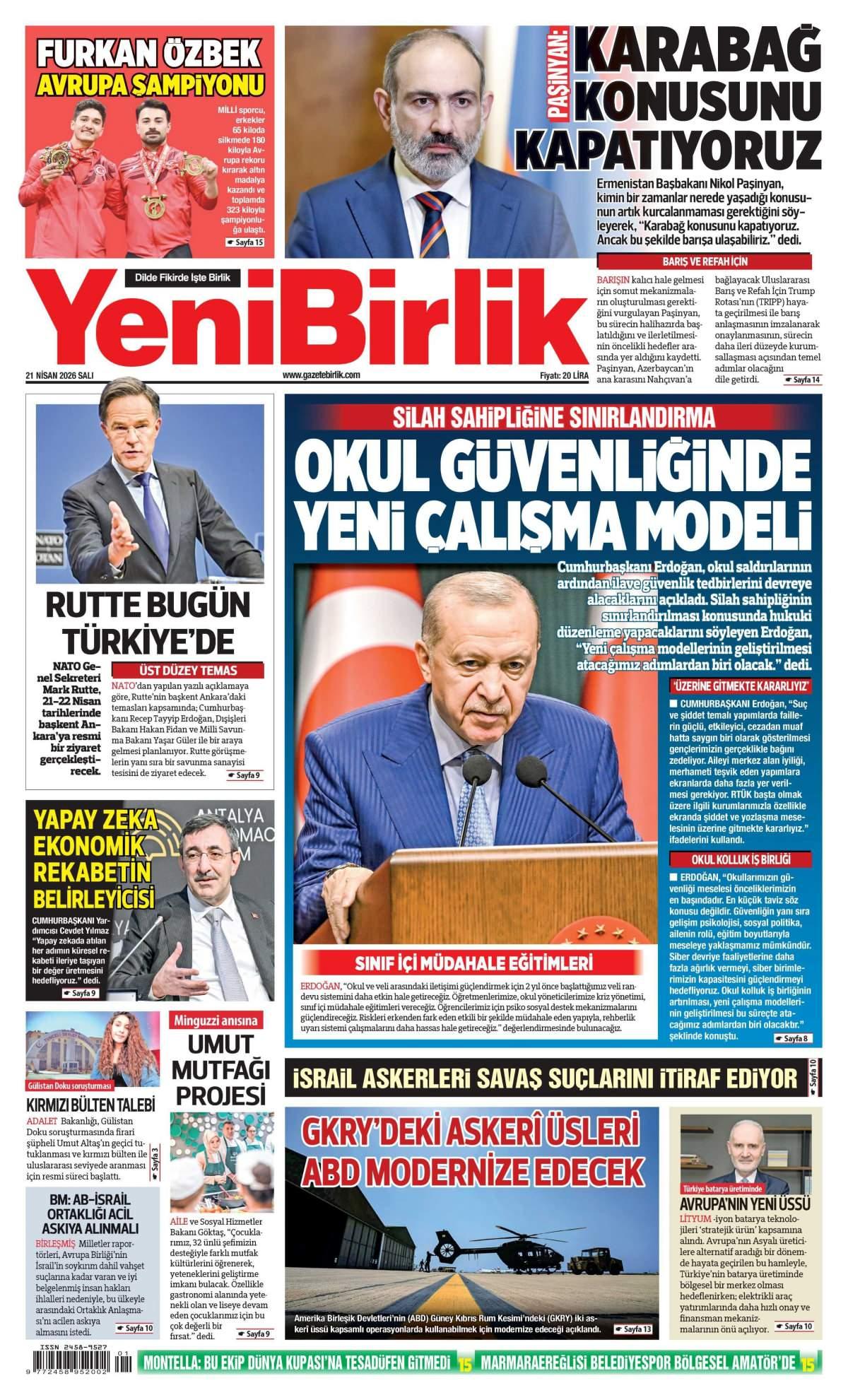 Yeni Birlik Gazetesi
